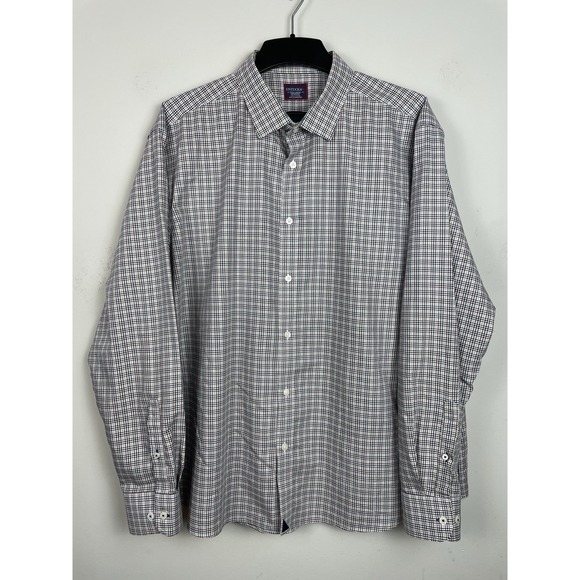 UNTUCKit Vinchenzo Wrinkle Free Shirt Men's 3XL Multi White Check Cotton Casual - Picture 2 of 8